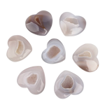 Load image into Gallery viewer, Agate with crystallisation heart worry stone 45-55cm
