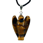 Load image into Gallery viewer, Angel pendant tiger eye 3cm