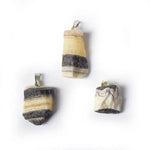 Load image into Gallery viewer, Gemstone pendant Zebra Onyx 20-25mm