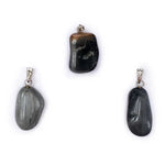 Load image into Gallery viewer, Cat's eye gemstone pendant pin drilled 1.5cm - 3cm