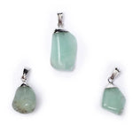 Load image into Gallery viewer, Aquamarine gemstone pendant pin drilled cap 1cm - 2.5cm