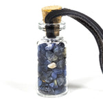 Ielādēt attēlu galerijas skatītājā, Stikla Pudelīte Sodalīts / Sodalite 3.6cm