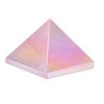 Ielādēt attēlu galerijas skatītājā, Piramīda Enģeļu Auras Kvarcs / Rozā Kvarcs / Angel Aura Rose Quartz 28-32mm