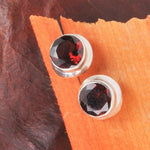 Ielādēt attēlu galerijas skatītājā, Sudraba Auskari Granāts / Garnet Kaleidoscope