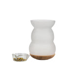 Ielādēt attēlu galerijas skatītājā, Aromalampa Lucerna White ar dzīvības zieda logo