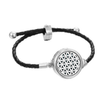 Ielādēt attēlu galerijas skatītājā, Regulējama Aroma Rokassprādze Flower of Life / Dzīvības Zieds