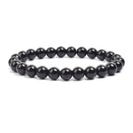 Ielādēt attēlu galerijas skatītājā, Rokassprādze Onikss / Melnais Onikss Brazīlija / Black Onyx A 6mm