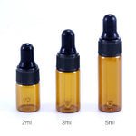 Ielādēt attēlu galerijas skatītājā, Stikla pudelīte ar pipetīti 1ml / 2ml / 3ml / 5ml