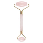 Load image into Gallery viewer, Face Roller Stone Dual Ended - Rock Crystal, Pink Quartz, Jade, Obsidian, Amethyst 14cm