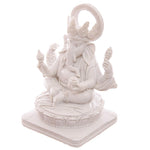 Загрузить изображение в средство просмотра галереи, Statuja / Dēva Murti Ganeša / White Ganesh 13.5cm