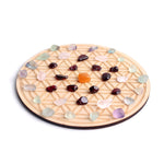 Load image into Gallery viewer, Koka Kristāla Režģis Flower of Life / Dzīvības Zieds Ø20cm