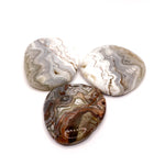 Ielādēt attēlu galerijas skatītājā, Akmens Ahāts / Mežģīņu Ahāts Austrālija / Crazy Lace Agate Chakra Stone 40-45mm