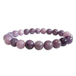 Ielādēt attēlu galerijas skatītājā, Rokassprādze Lepidolīts Madagaskara / Lepidolite A 8mm
