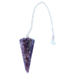 Ielādēt attēlu galerijas skatītājā, Svārsts Lepidolīts / Lepidolite Conical Pendulum