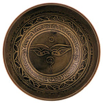 Load image into Gallery viewer, Singing Bowl OM MANI PAD ME HUM carved 500gr-850gr