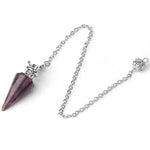 Ielādēt attēlu galerijas skatītājā, Svārsts Ametists / Amethyst Conical Pendulum Healing Crystal