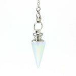 Ielādēt attēlu galerijas skatītājā, Svārsts Opalīts / Opalite Conical Pendant Healing Crystal