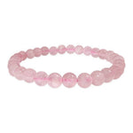 Ielādēt attēlu galerijas skatītājā, Rokassprādze Rozā Kvarcs Brazīlija / Rose Quartz A 4mm