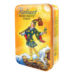 Ielādēt attēlu galerijas skatītājā, Radiant Rider-Waite Tarot Tin Box / Taro Kārtis Metāla Kastītē