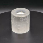 Загрузить изображение в средство просмотра галереи, Svečturis Selenīts / Selenite Cylinder Candle Holder 8cm / 10cm / 15cm / 20cm