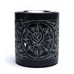 Load image into Gallery viewer, Incense & oil burner soapstone black 11cm