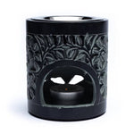 Load image into Gallery viewer, Incense & oil burner soapstone black 11cm