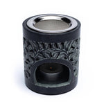 Load image into Gallery viewer, Incense & oil burner soapstone black 11cm