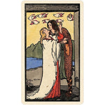 Ielādēt attēlu galerijas skatītājā, Smith-Waite Tarot Deck Borderless Edition Taro Kārtis bez rāmīša