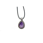 Загрузить изображение в средство просмотра галереи, Kulons Oval Small Ametists / Rozā Kvarcs / Tīģeracs 24x40mm