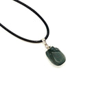 Load image into Gallery viewer, Cat's eye gemstone pendant pin drilled cap 2cm - 3cm