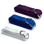 Ielādēt attēlu galerijas skatītājā, Jogas siksna ar D-ring metāla sprādzi 2.5m