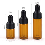 Ielādēt attēlu galerijas skatītājā, Stikla pudelīte ar pipetīti 1ml / 2ml / 3ml / 5ml