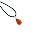 Load image into Gallery viewer, Carnelian gemstone pendant pin drilled cap 10-25mm - 1gab