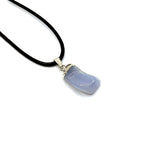 Load image into Gallery viewer, Pendant Blue Chalcedony 1.5cm - 3cm