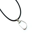 Load image into Gallery viewer, Rock crystal gemstone pendant pin drilled cap 1.5cm - 3cm