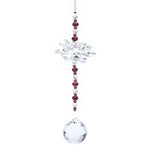 Load image into Gallery viewer, Feng Shui crystal lotus & sphere 31 cm
