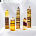 Ielādēt attēlu galerijas skatītājā, Akmens Fluorīts / Dzeltenais Fluorīts / Yellow Fluorite 6-12cm