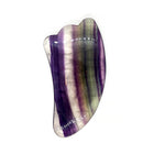 Load image into Gallery viewer, Massage scraper Gua Sha - Fluorite, Separated, Rock Crystal, Obsidian 105x50mm