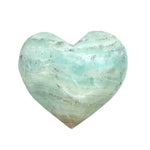 Ielādēt attēlu galerijas skatītājā, Akmens Kalcīts / Zilais Karību Kalcīts / Caribbean Blue Calcite Heart 70-80mm