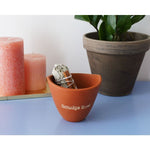 Load image into Gallery viewer, Keramiskais Turētājs "Natural" 6,5x10cm - Palo Santo & Sage