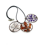 Ielādēt attēlu galerijas skatītājā, Kulons Tree Ametists, Rozā Kvarcs vai Karneols