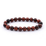 Ielādēt attēlu galerijas skatītājā, Rokassprādze Obsidiāns / Mahagonijas Obsidiāns Meksika / Mahogany Obsidian 8mm