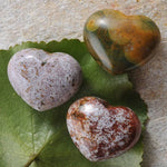 Ielādēt attēlu galerijas skatītājā, Akmens Jašma / Okeāna Jašma vai Orbikulārā Jašma / Ocean Jasper Heart 30-35mm