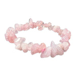 Load image into Gallery viewer, Stone Bracelet Rose Quartz Chips