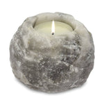 Ielādēt attēlu galerijas skatītājā, Svečturis Tējas Svecei Himalaju Sāls / Himalayan Salt Candle Holder Grey 600-800gr