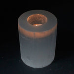 Загрузить изображение в средство просмотра галереи, Svečturis Selenīts / Selenite Cylinder Candle Holder 8cm / 10cm / 15cm / 20cm