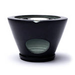Load image into Gallery viewer, Incense burner Maroque black with sieve 7x13cm