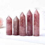 Ielādēt attēlu galerijas skatītājā, Akmeņs Zemeņu Kvarcs / Strawberry Quartz 6-12cm