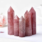 Ielādēt attēlu galerijas skatītājā, Akmeņs Zemeņu Kvarcs / Strawberry Quartz 6-12cm