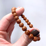 Ielādēt attēlu galerijas skatītājā, Rokassprādze Sarkanais Zeltakmens / Red Goldstone 8mm